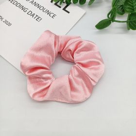 Solid Satin Large Intestine Hair Rope (Color: Pink)