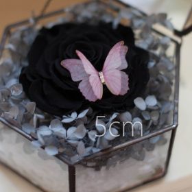 National Style Tulle Butterfly Hairpin Hem (Color: Pink)