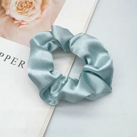 Solid Satin Large Intestine Hair Rope (Color: Green)