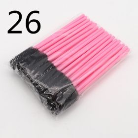 Disposable Eyelash Brush Grafting Makeup Tool (Option: 26Style-50PCS)