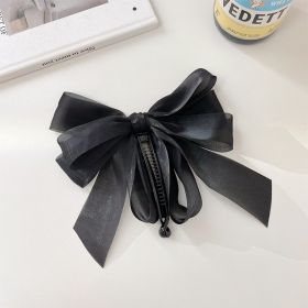 Women's Fashion Simple Mesh Bow Hair Card (Option: 9475B)