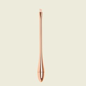 Small Waist Makeup Brush Set Soft Hair Loose Powder Makeup Tool (Option: Rose Red-Oblique eyebrow brush)