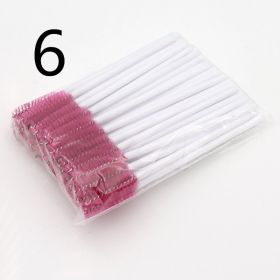 Disposable Eyelash Brush Grafting Makeup Tool (Option: 6 Style-50PCS)