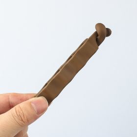 Versatile One-piece Non-slip Ponytail Updo Clip (Color: Brown)