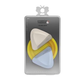 2 Small Triangle Eyebrow Trimming Knife In Box (Option: White and purple)