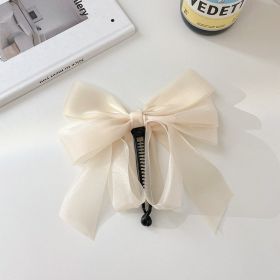 Women's Fashion Simple Mesh Bow Hair Card (Option: 9475A)