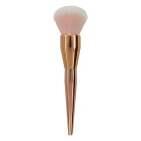 Large Single Powder Brush Rose Gold Cosmetic Brush (Option: Rose gold)