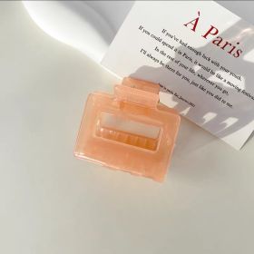 Transparent Girl Lovely Hair Ornaments (Option: Orange powder Square)