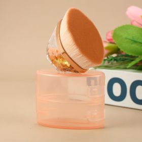 New Petal Makeup Brush With Quicksand Handle (Option: Champagne gold liquid)