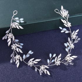 Bride Hair Band Wedding Accessories Photography Props (Color: Silver)