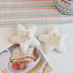 Plush Five-pointed Star Bangs Hairpin (Option: Chocolate star)