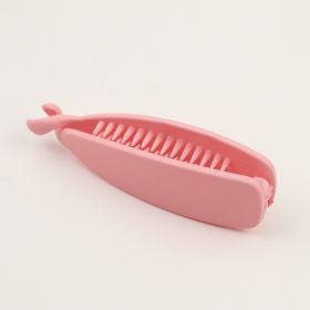 Women's Temperament Simple Solid Color Ponytail Hairpin (Color: Pink)