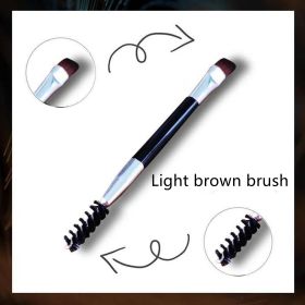3 In 1 Eyebrow Cream Anti Brow Brush Set (Option: Light brown plus brush)